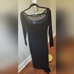 Black sued dress
